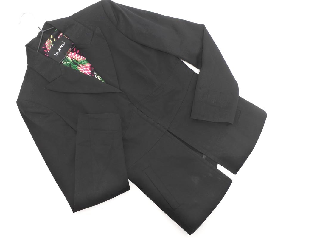 byblos ビブロス テーラード ジャケット size42/黒 ◇■ ☆ fab0 レディース