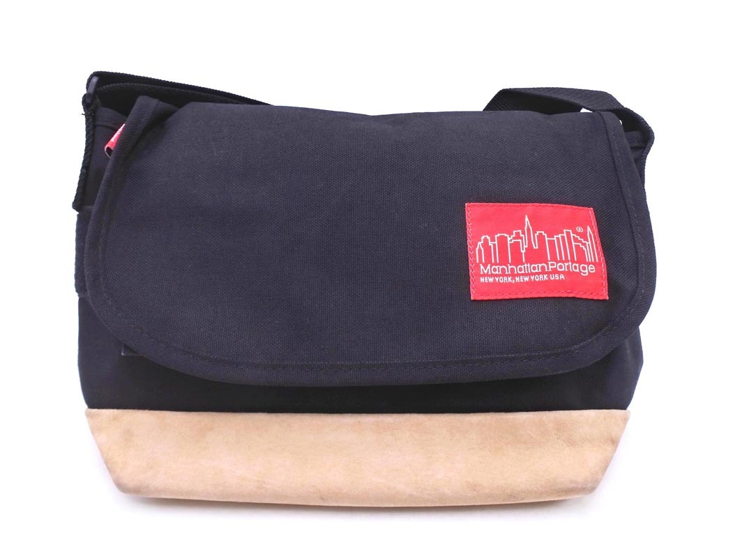 Manhattan Portage マンハッタンポーテージ メッセンジャー バッグ 黒 ■■ ☆ faa9 メンズ