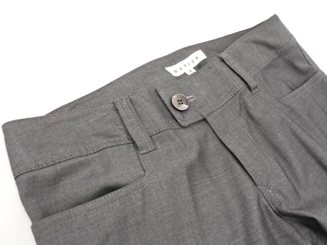 manics マニックス フレア パンツ size2/グレー ■■ ☆ fab4 レディース