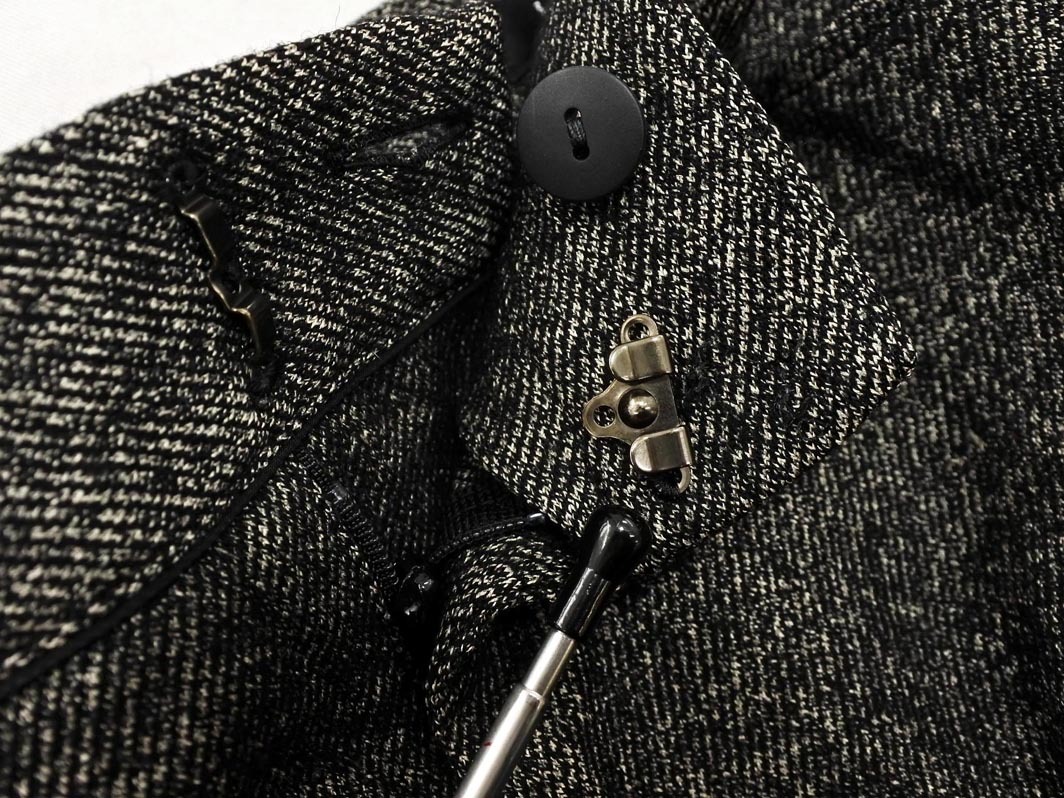 LAUTREAMONT ロートレアモン ウール混 テーパード パンツ size38/黒ｘベージュ ◇■ ☆ fab4 レディース