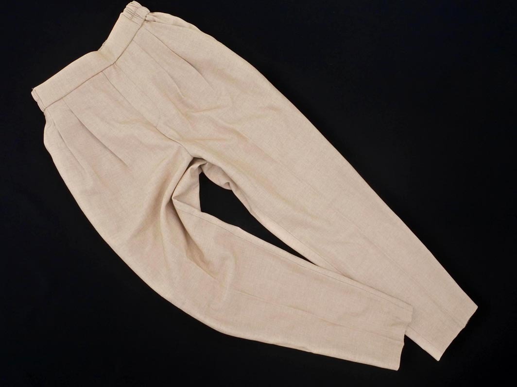 abahouse mavie アバハウスマヴィ センタープレス テーパード パンツ size32/ライトベージュ ■◇ ☆ fab4 レディース