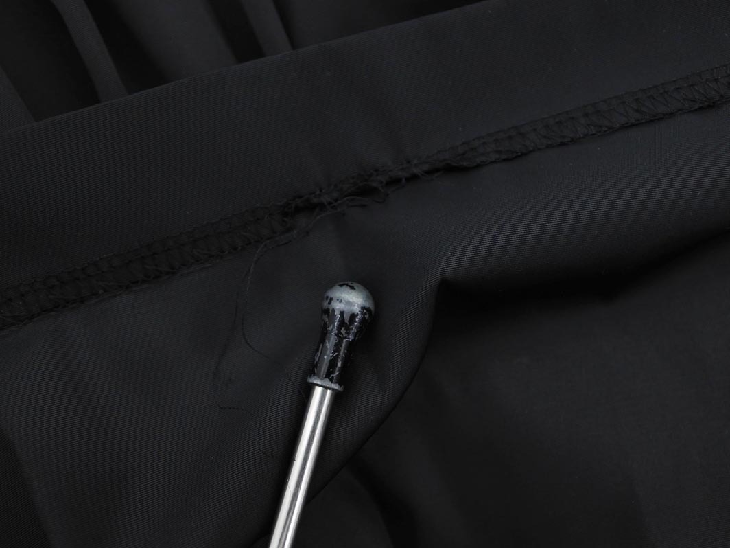 ネコポスOK marie claire マリクレール タック スカート size38/黒 ◇■ ☆ fab4 レディース_画像4