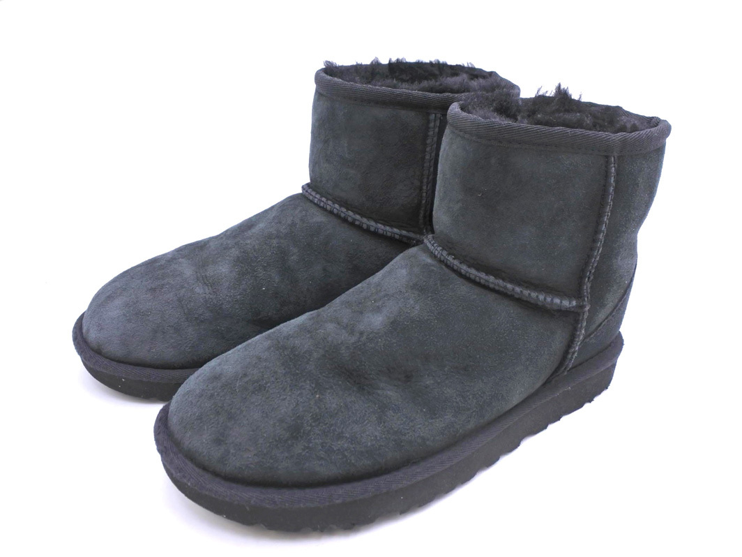 UGG Australia アグ オーストラリア 1016222 ムートン ブーツ size22/黒 ◇■ ☆ fab5 レディース
