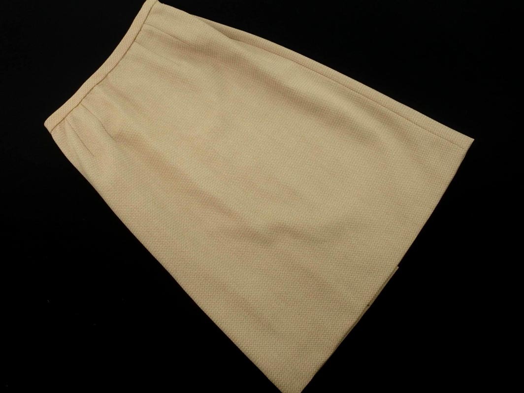 Leilian レリアン ウール100% タイト スカート size11/ベージュ ◇■ ☆ fab6 レディース
