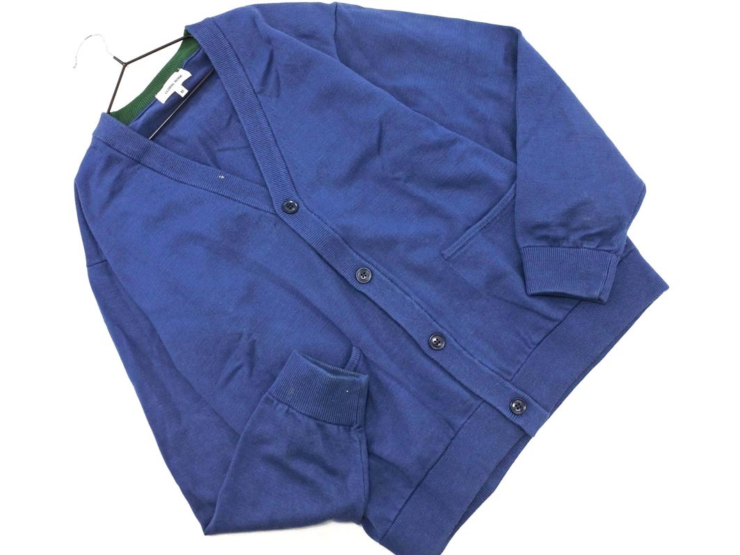 GLOBAL WORK グローバルワーク Vネック カーディガン sizeM/青 ◇■ ☆ fab6 メンズ
