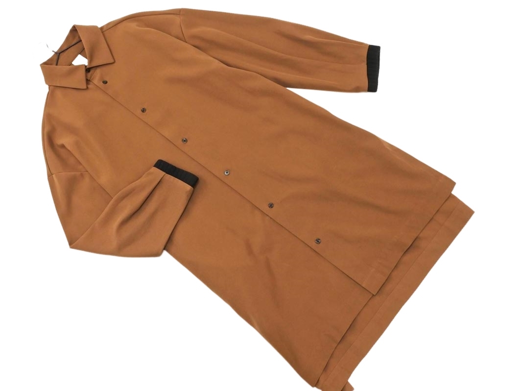 Casper John キャスパージョン アンティローザ シャツ ワンピース sizeS/茶 ◇■ ☆ fab6 レディース