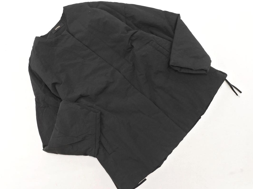 OMNES オムネス サイドジップ 中綿 ジャケット 黒 ◇■ ☆ fab6 レディース