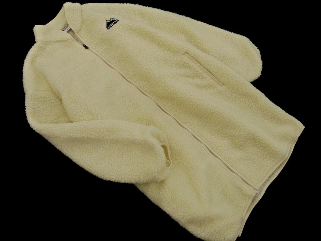 FIRST DOWN ファーストダウン 大きいサイズ ボア コート size3L/アイボリー ◇■ ☆ fab7 レディース