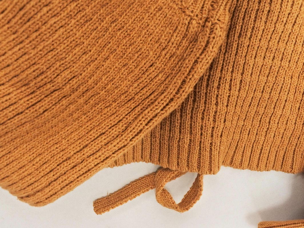 MOUSSY マウジー バックリボン タートルネック ニット セーター sizeF/ベージュ ◇■ ☆ fab6 レディース