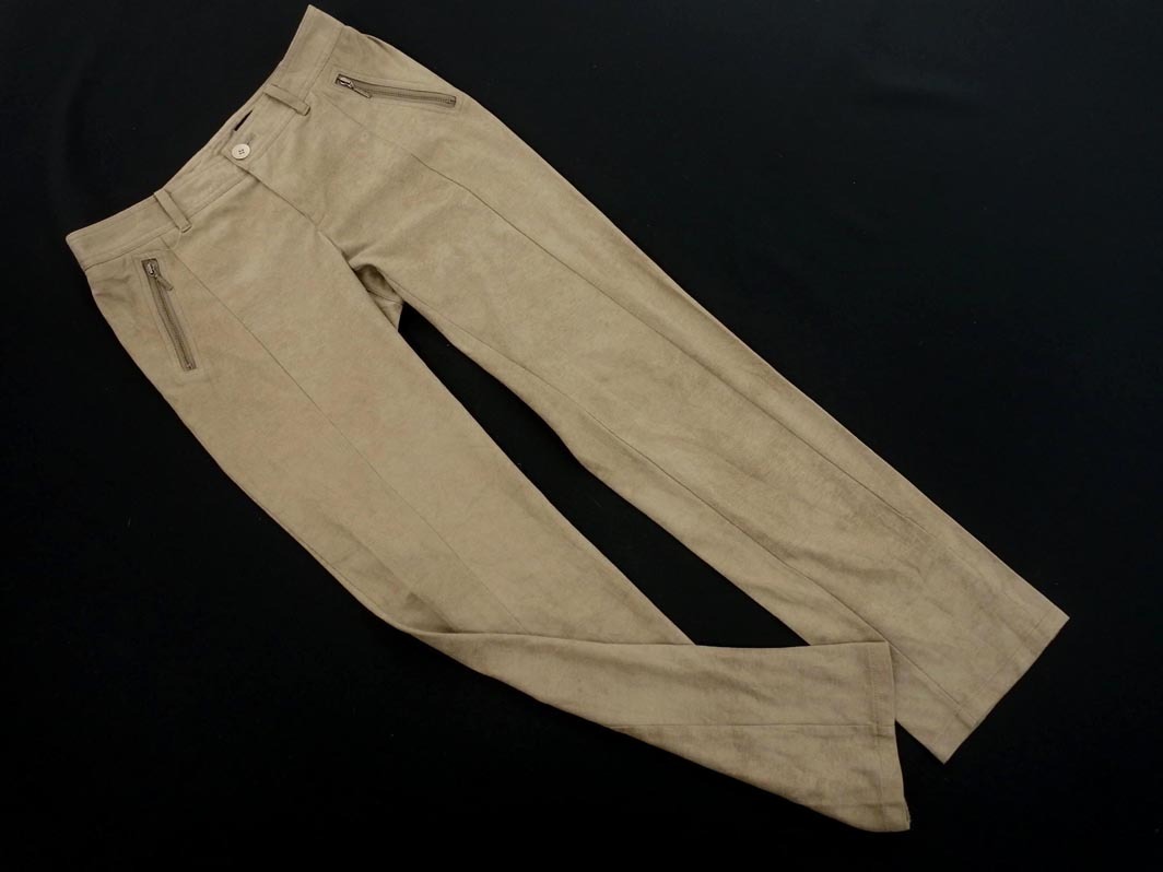 LAUTREAMONT ロートレアモン スウェード調(diào) テーパード パンツ size36/ベージュ ◇■ ☆ fab7 レディース