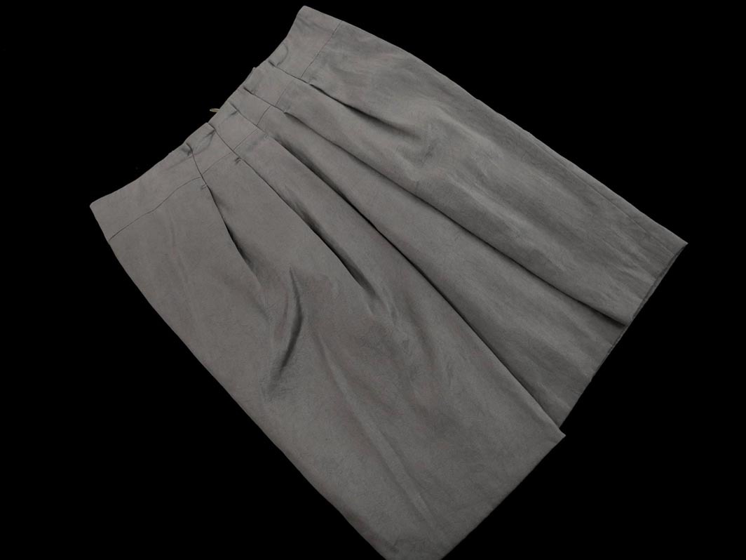 Des Pres デプレ トゥモローランド サテン タック スカート size0/グレー ◇■ ☆ fab7 レディース