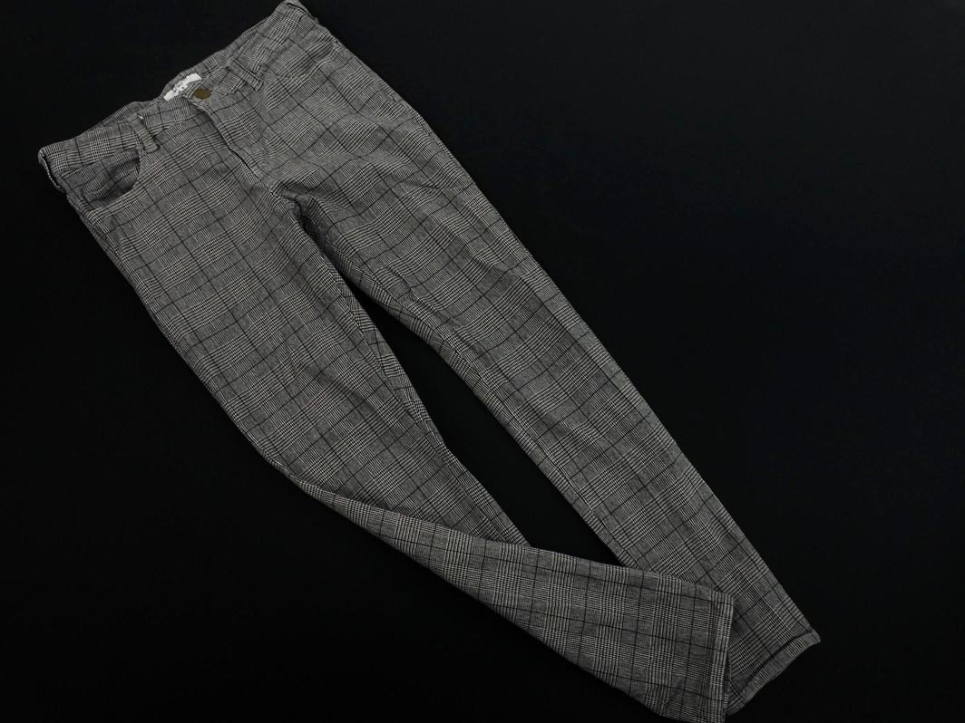 NATURAL BEAUTY BASIC ナチュラルビューティーベーシック グレンチェック スキニー パンツ sizeS/グレー ◇■ ☆ fab7 レディース