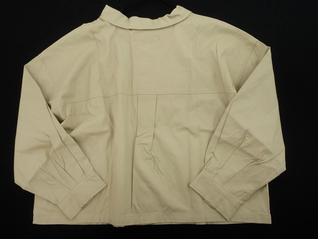 Heather ヘザー フェイクレザー シャツ sizeF/ベージュ ◇■ ☆ fab7 レディース
