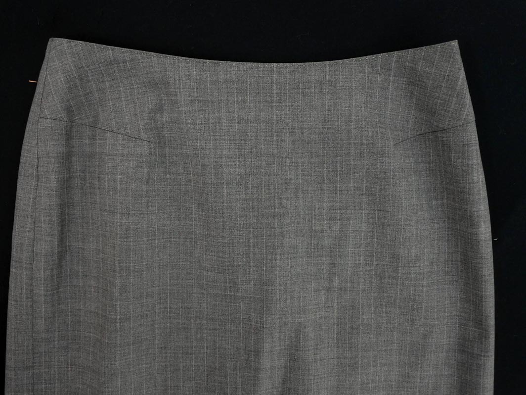 ネコポスOK MICHEL KLEIN ミッシェルクラン ウール混 タイト スカート size38/グレー ◇■ ☆ fac0 レディース