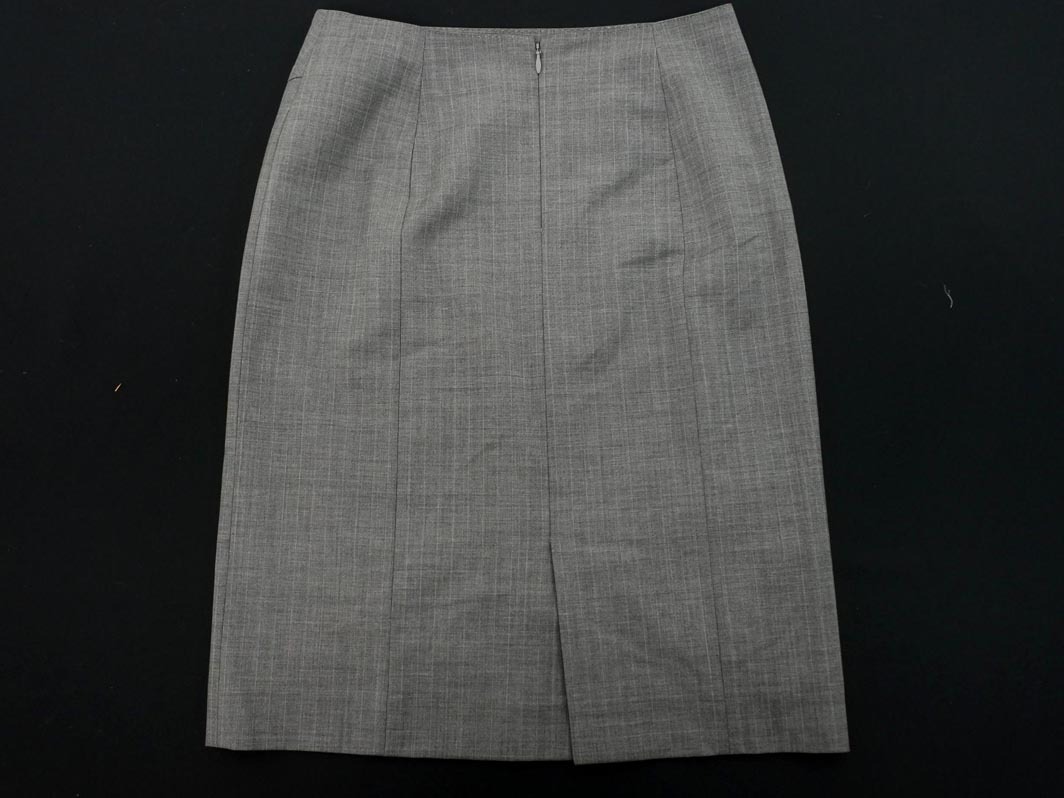 ネコポスOK MICHEL KLEIN ミッシェルクラン ウール混 タイト スカート size38/グレー ◇■ ☆ fac0 レディース