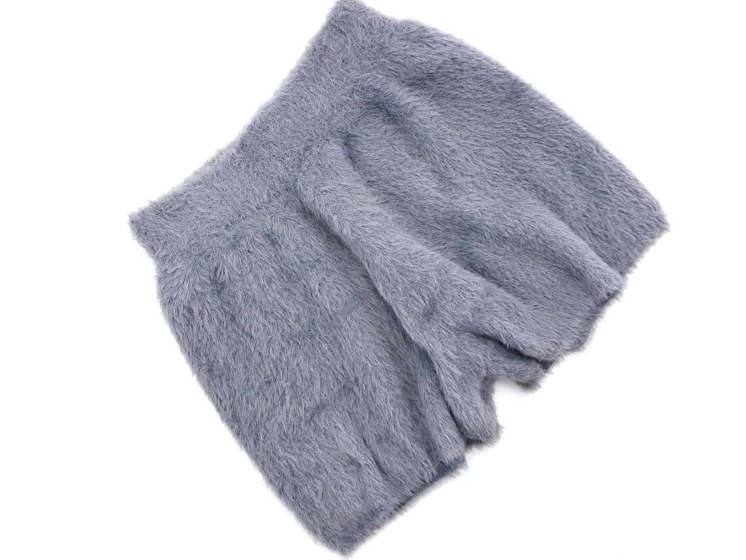 Heather ヘザー シャギーニット ショート パンツ sizeF/グレー ◇■ ☆ fac0 レディース
