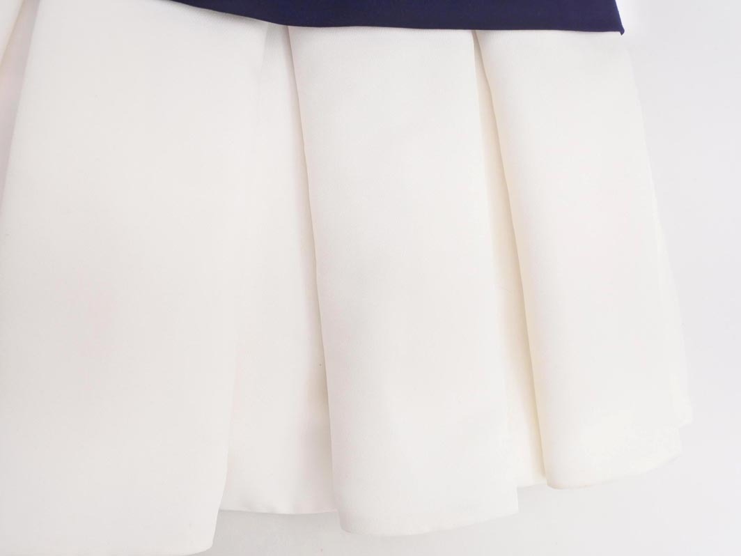 LAGUNAMOON ラグナムーン フェイクレイヤード ワンピース sizeM/紺ｘ白 ◇■ ☆ fac0 レディース