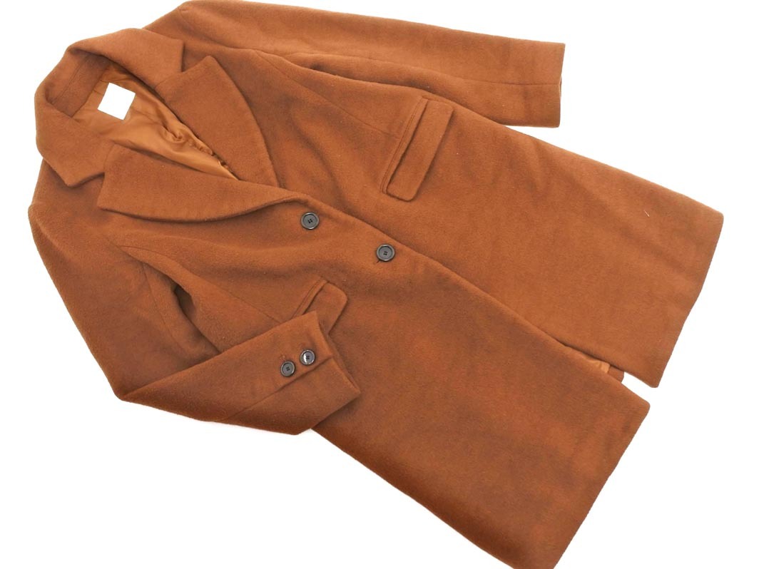 LOWRYS FARM ローリーズファーム ウール混 チェスター コート sizeL/茶 ◇■ ☆ fac1 レディース