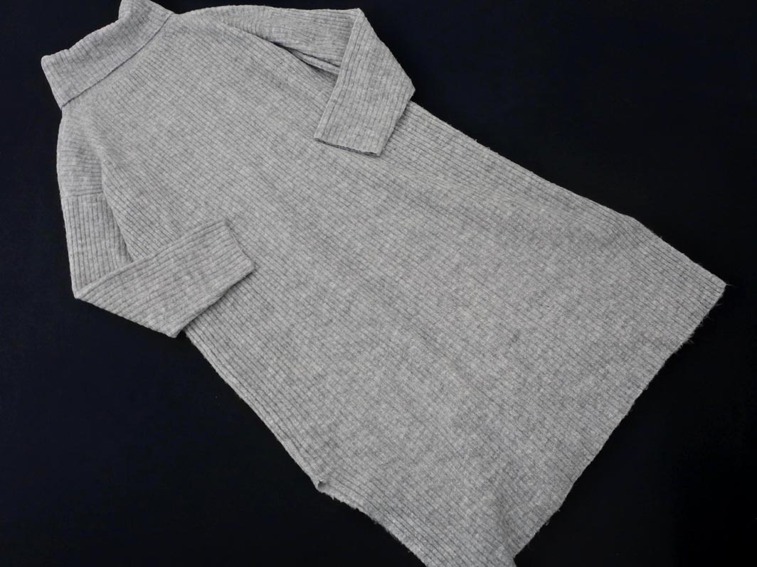 Techichi Te chichi ta-toru шея вязаный One-piece sizeF/ серый *# * fac1 женский