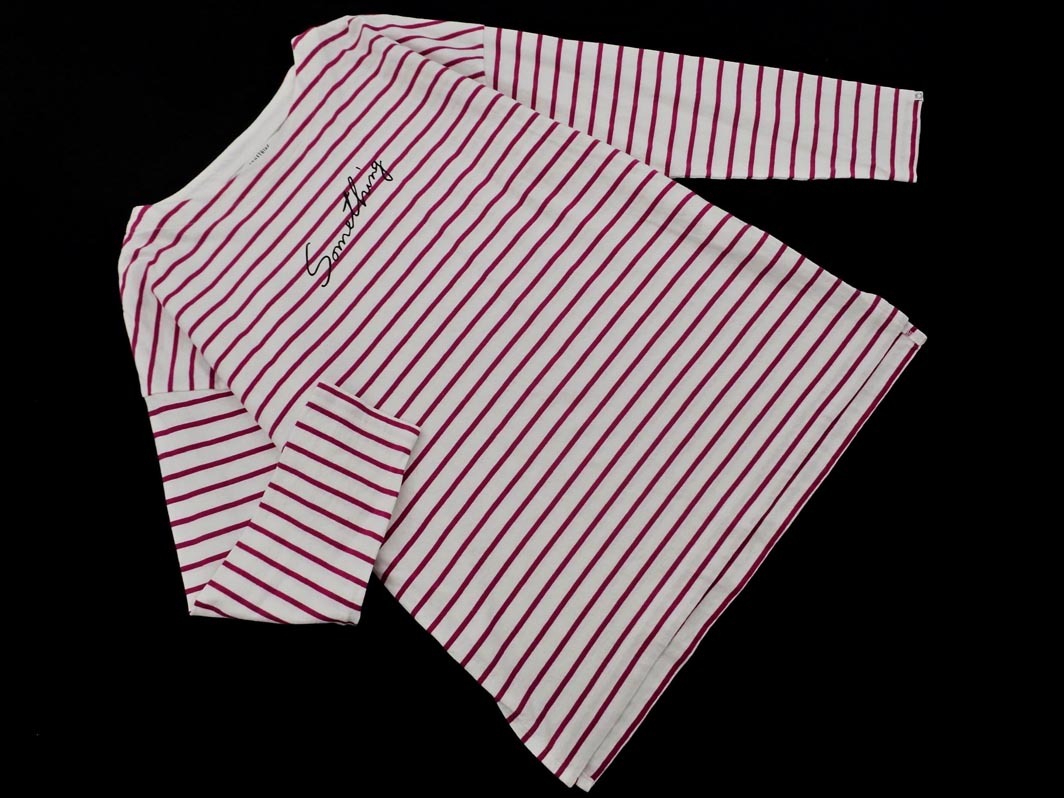 B:MING ｂｙ BEAMS SOMETHING サムシング ボーダー カットソー sizeF/白ｘピンク ■◇ ☆ fac2 レディース