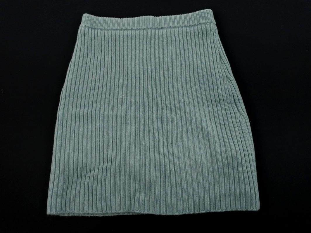 Apuweiser-riche アプワイザーリッシェ ウール混 ニット チュニック スカート セットアップ size2/ミント ◇■ ☆ fac2 レディース