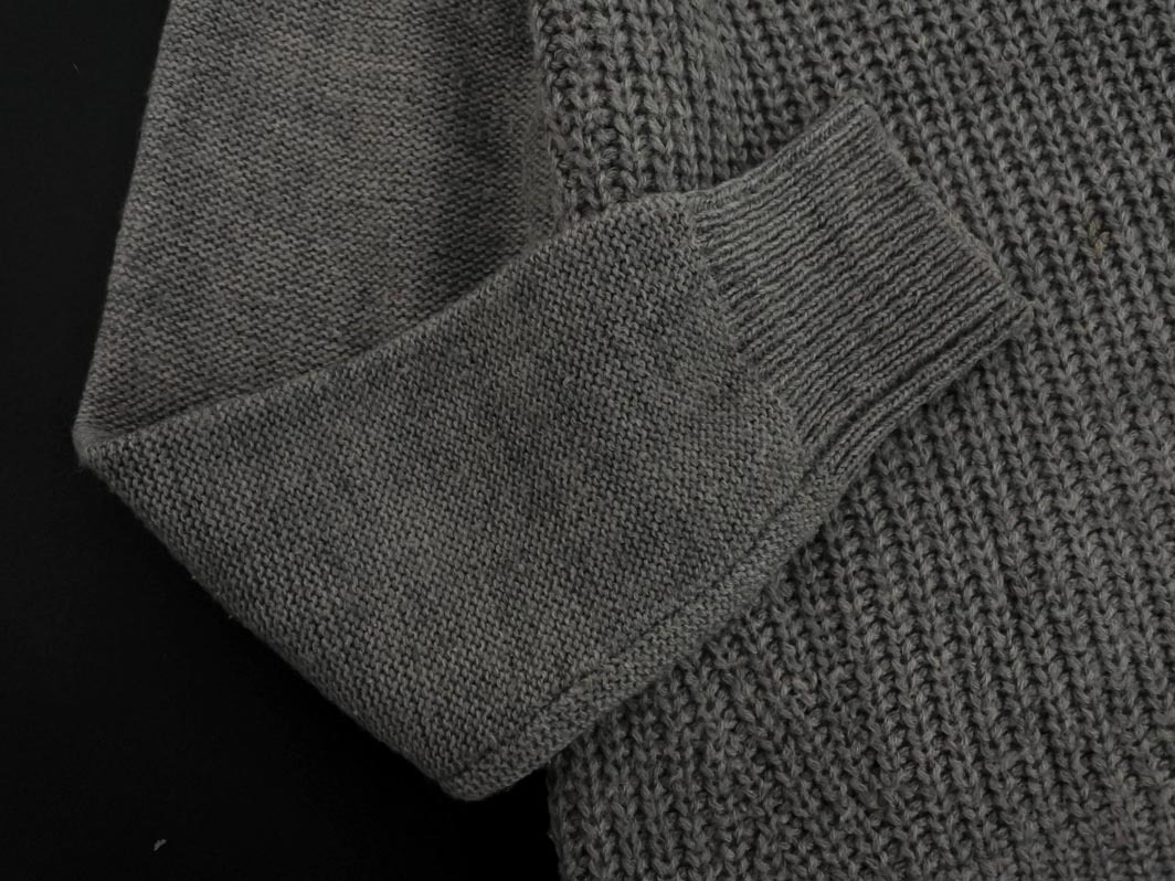 earth music&ecology アースミュージック＆エコロジー ウール混 ニット セーター sizeF/グレー ◇■ ☆ fac2 レディース_画像3