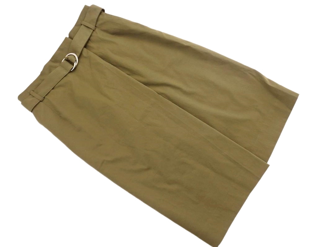 SLOBE IENA スローブイエナ ベルト付き ラップ調(diào) スカート size36/カーキ ■◇ ☆ fac4 レディース