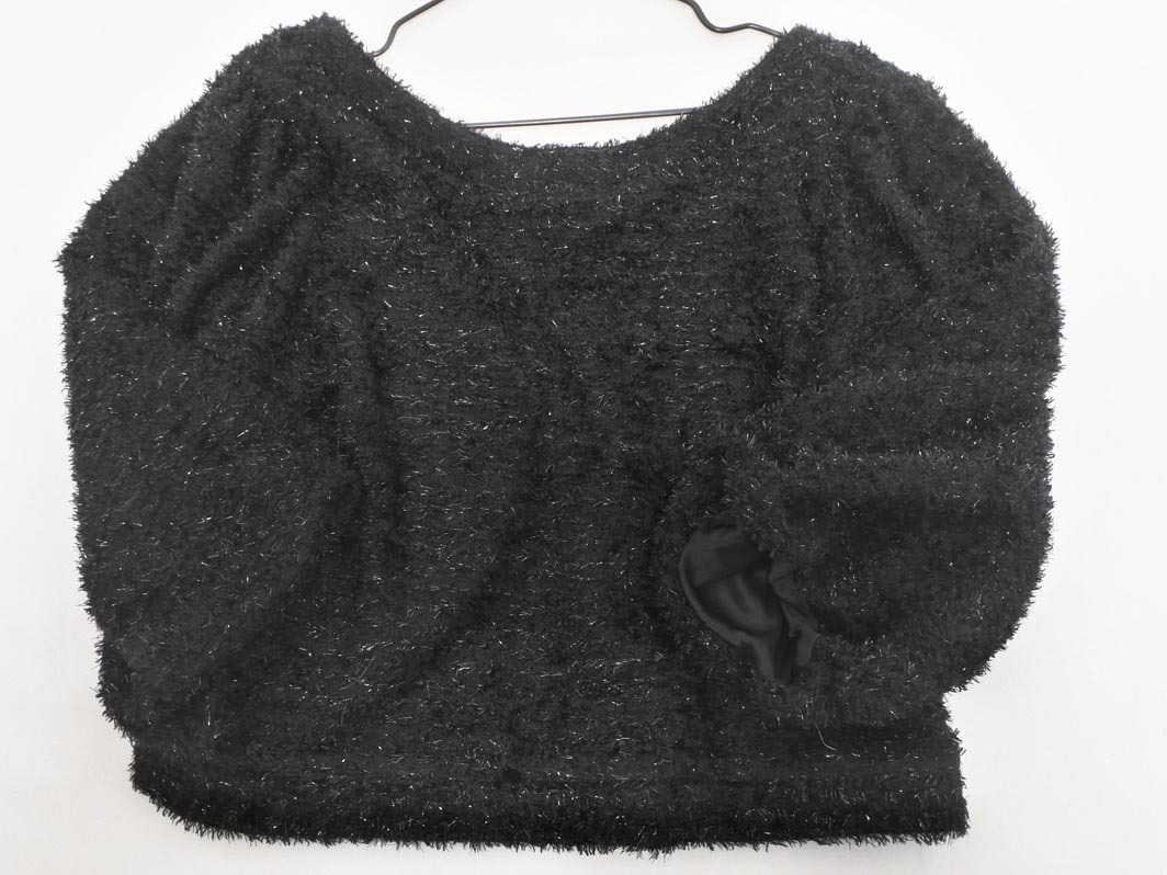 NATURAL BEAUTY BASIC ナチュラルビューティーベーシック ショート丈 カーディガン sizeM/黒 ◇■ ☆ fac3 レディース