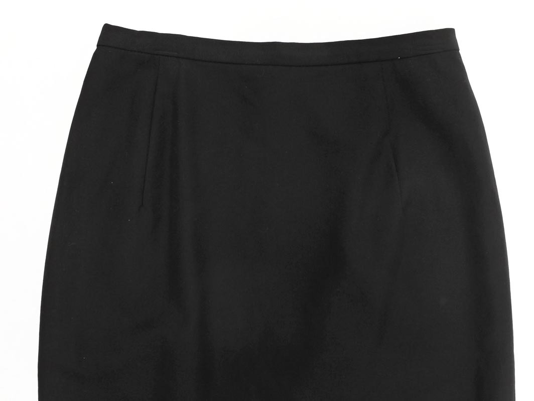 MICHEL KLEIN ミッシェルクラン ウール100% スカート size36/黒 ◇■ ☆ fac4 レディース