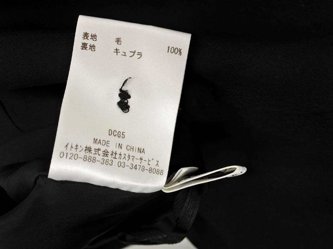 MICHEL KLEIN ミッシェルクラン ウール100% スカート size36/黒 ◇■ ☆ fac4 レディース