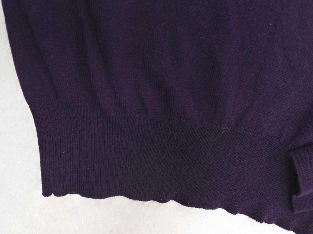 NATURAL BEAUTY BASIC ナチュラルビューティーベーシック ウール混 ニット セーター sizeM/紫 ◇■ ☆ fac4 レディース