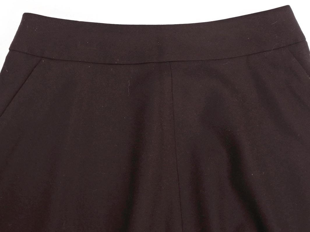 Aquascutum アクアスキュータム ウール混 スカート size10/ブラウン ◇■ ☆ fac4 レディース