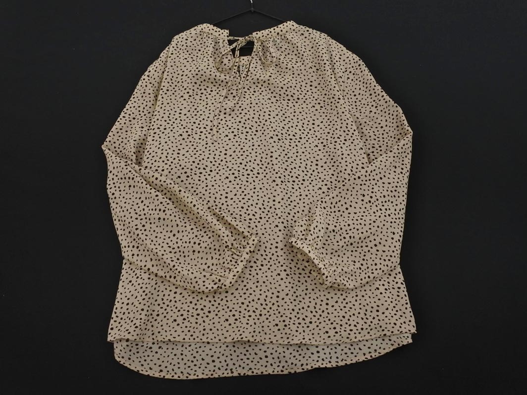 ネコポスOK Rope Picnic ロペピクニック 総柄 ブラウス シャツ size38/黒ｘベージュ ■◇ ☆ fac7 レディース
