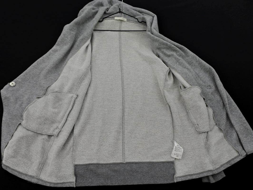LOWRYS FARM ローリーズファーム フード カーディガン sizeM/グレー ◇■ ☆ fac7 レディース