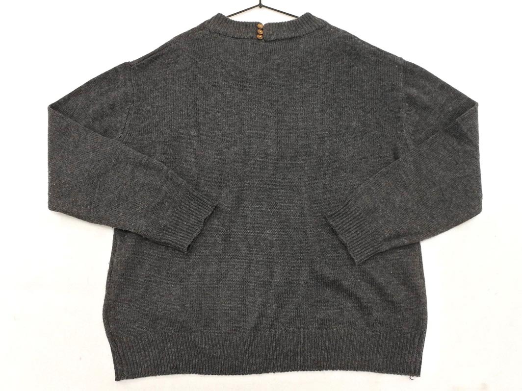 SM2sa man sa Moss Moss лес рисунок вязаный свитер sizeM/ серый *# * fac7 женский 