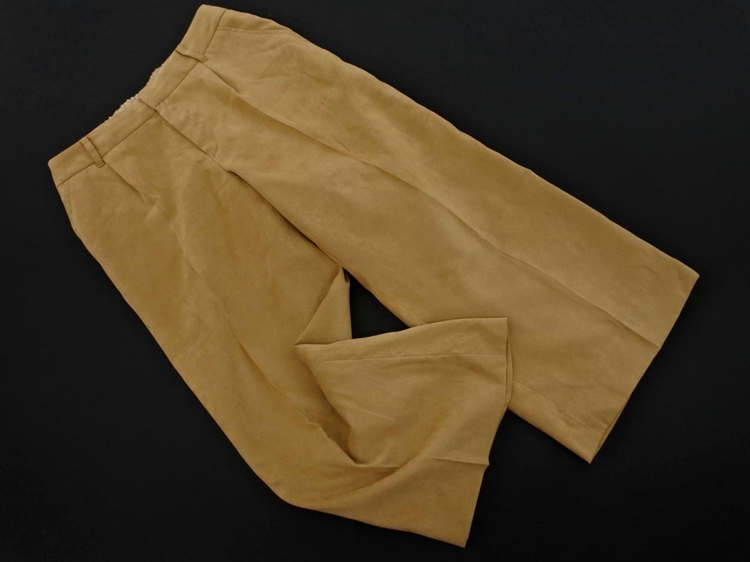 LAUTREAMONT ロートレアモン スウェード調(diào) ガウチョ パンツ size38/ベージュ ◇■ ☆ fac7 レディース
