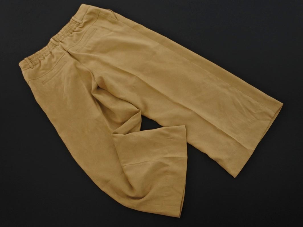 LAUTREAMONT ロートレアモン スウェード調(diào) ガウチョ パンツ size38/ベージュ ◇■ ☆ fac7 レディース