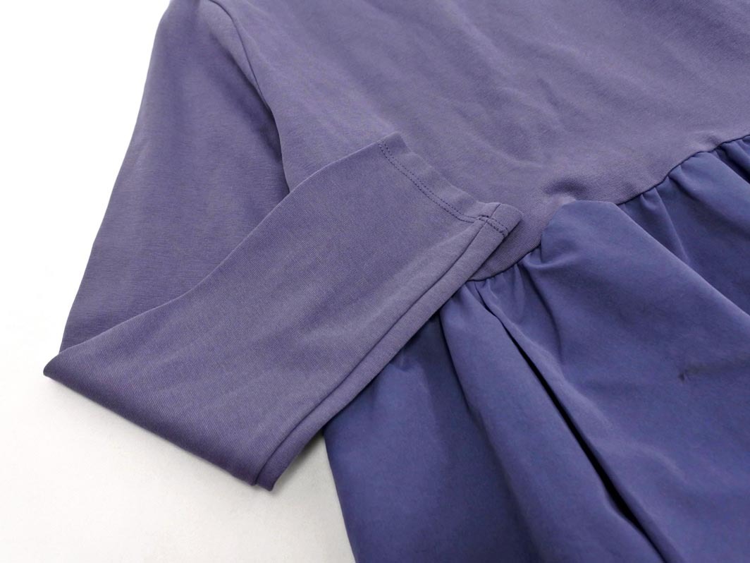 OPAQUE オペーク 異素材 ペプラム カットソー sizeS/紺 ■◇ ☆ fac9 レディース