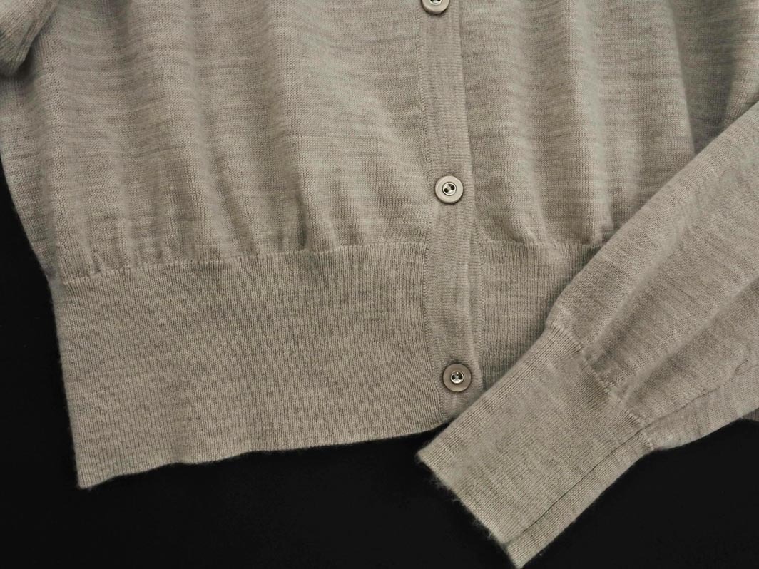 ネコポスOK M-PREMIER エムプルミエ ウール100% カーディガン size36/ベージュ ◇■ ☆ fac9 レディース