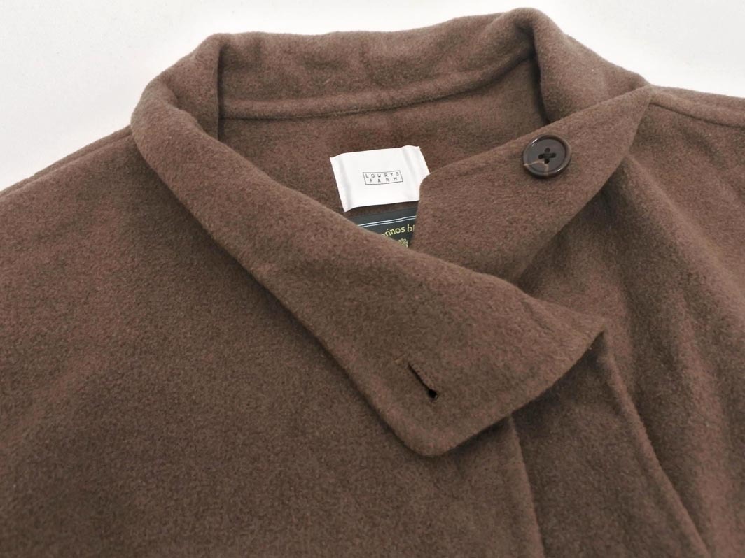 LOWRYS FARM ローリーズファーム ウール混 スタンドカラー ジャケット sizeF/茶 ◇■ ☆ fad1 レディース