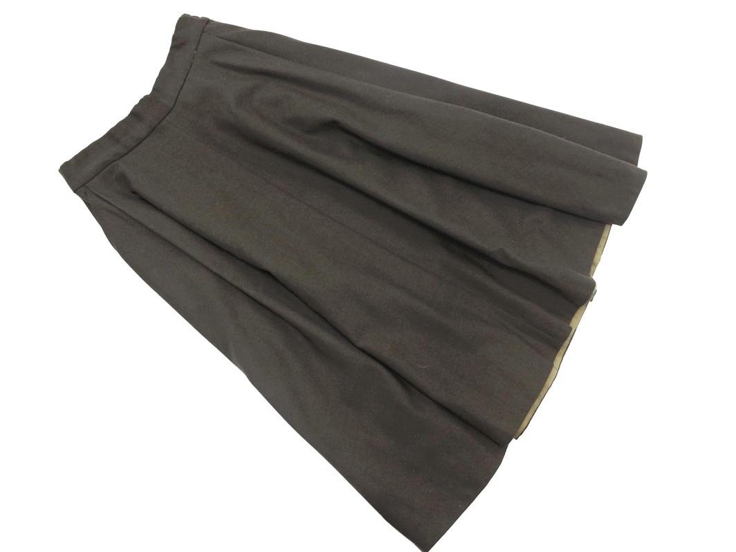 IENA イエナ ウール混 フレア ロング スカート size36/カーキ ◇■ ☆ fad1 レディース