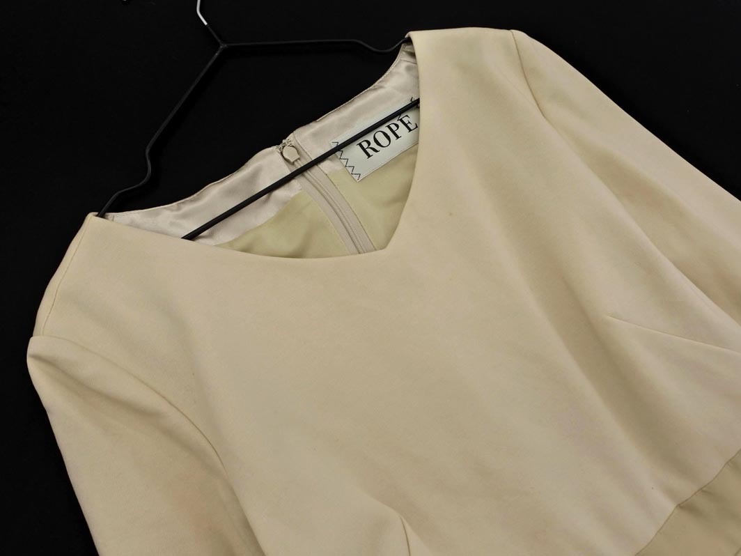 ROPE ロペ ドッキング ワンピース size38/ベージュ ■◇ ☆ fad0 レディース