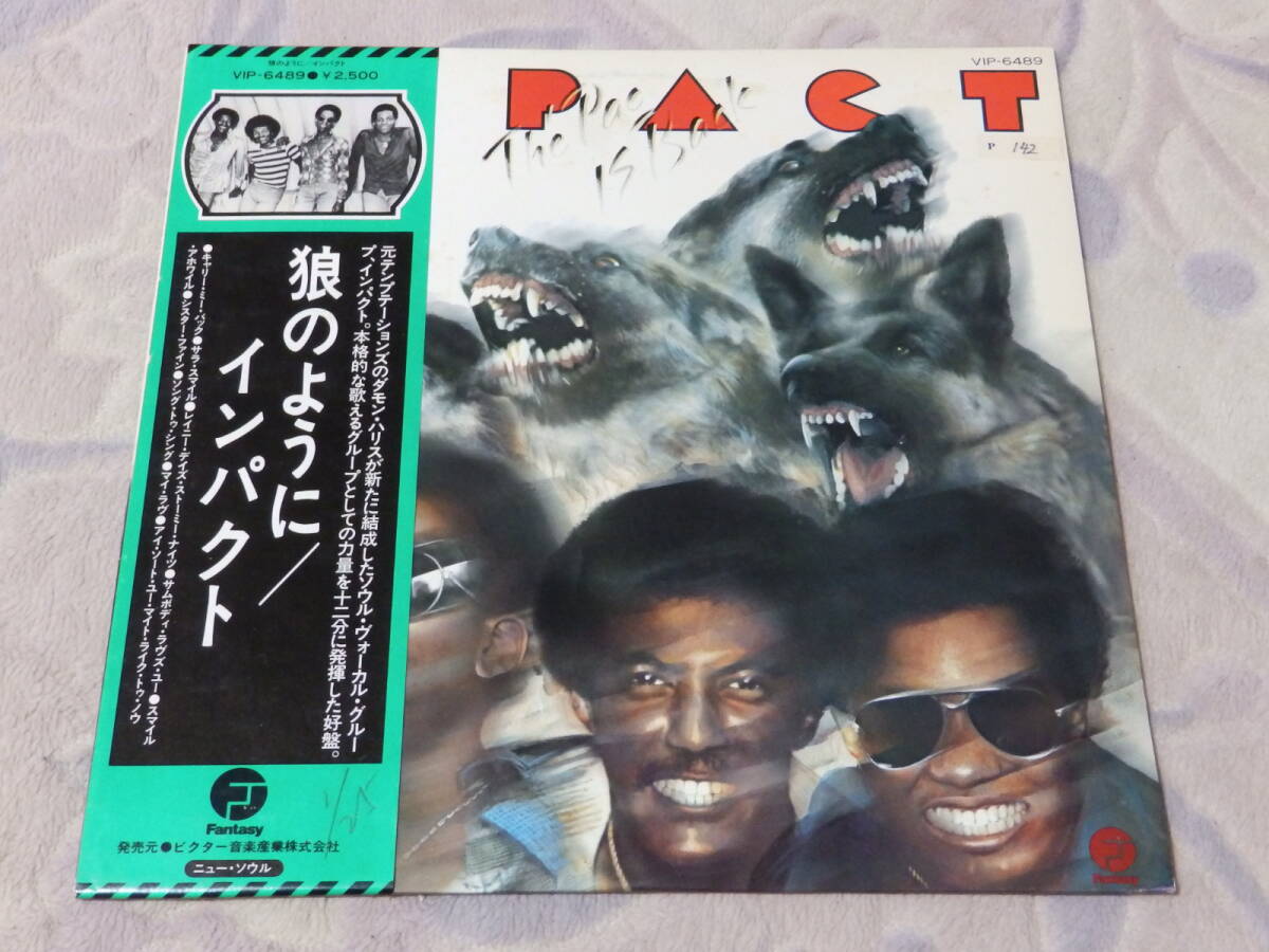 【未使用同様・見本盤】IMPACT「THE PAC IS BACK」 　インパクト「狼のように」　LPレコード