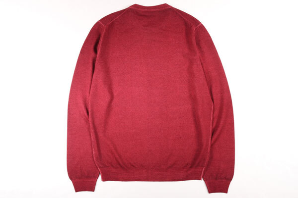 ZANIERI（ザニエリ） 丸首セーター GRU-2001-FV ワインレッド XS 23268wn 【W23296】_画像5