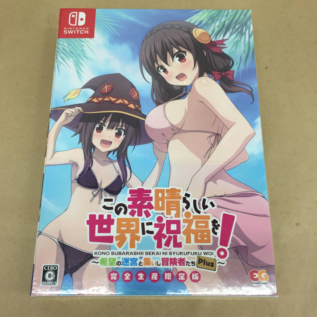 △【T366】未開封品 Nintendo Switch ソフト この素晴らしい世界に祝福を!～希望の迷宮と集いし冒険者たちPlus～ 完全生産限定版△