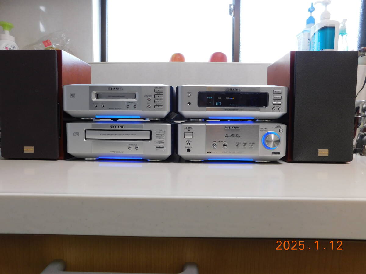 ＡＩＷＡ　アイワ　MD/CDステレオシステムＸＲ－ＭＤ７００（美品）