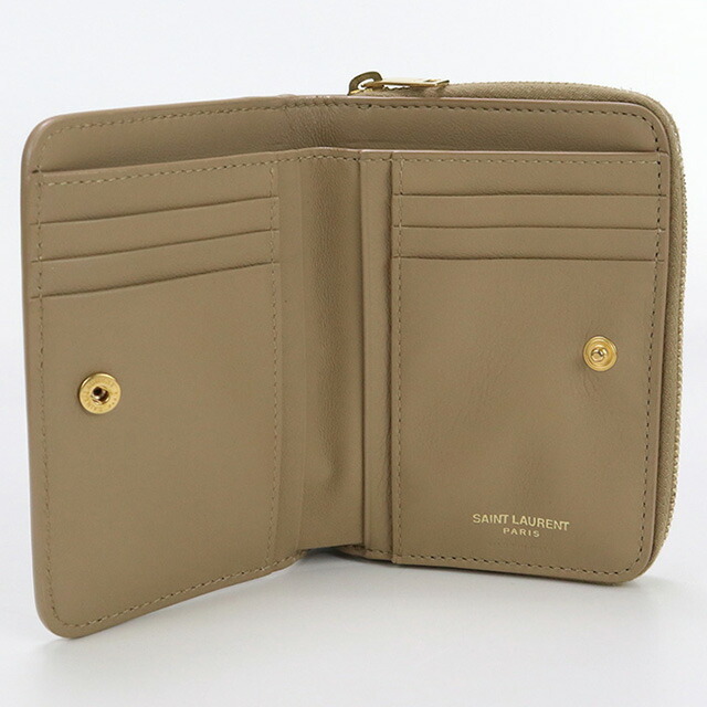 中古 サンローラン 二折財布小銭入付き レディース ブランド 中古 サンローラン 二折財布小銭入付き レディース ブランド