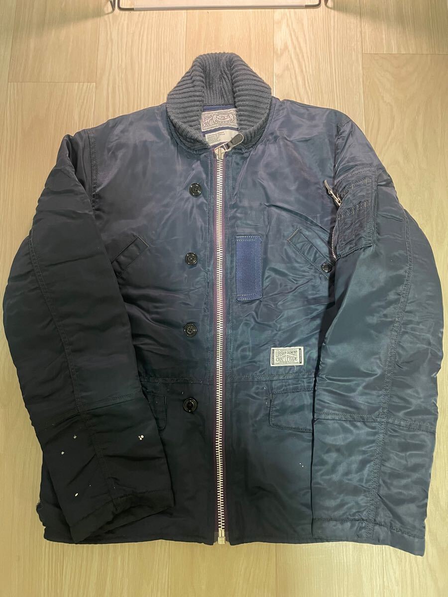 【中古品】ネイバーフッド neighborhood ナイロンジャケット ネイビー