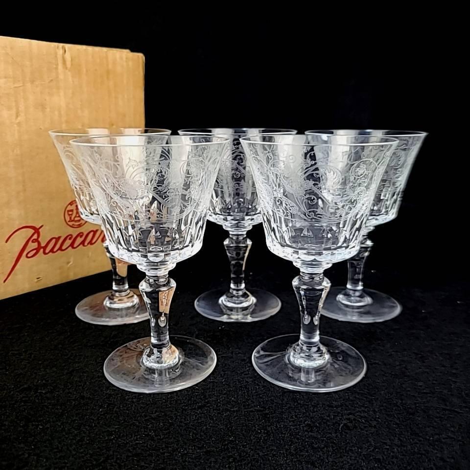 美品 バカラ Baccarat パルメ エッチング 鳥 草花 ワイングラス 美品 バカラ Baccarat パルメ エッチング 鳥 草花 ワイングラス