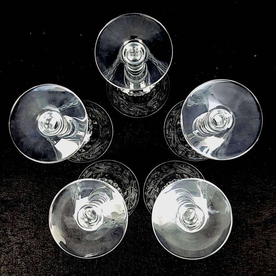 美品 バカラ Baccarat パルメ エッチング 鳥 草花 ワイングラス 美品 バカラ Baccarat パルメ エッチング 鳥 草花 ワイングラス